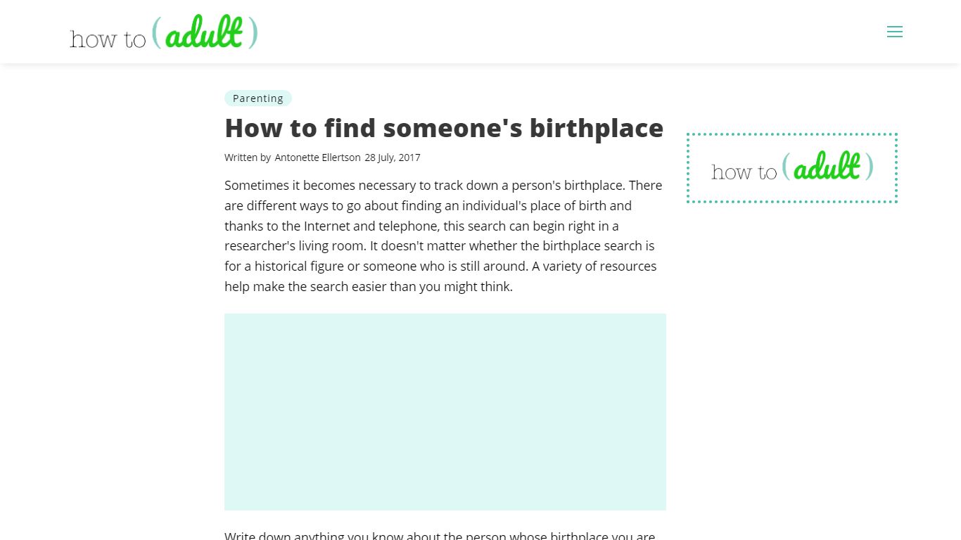 How to find someone's birthplace | How To Adult